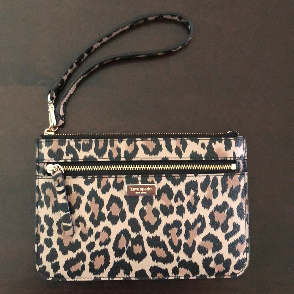 Kate Spade Leopard Wristlet